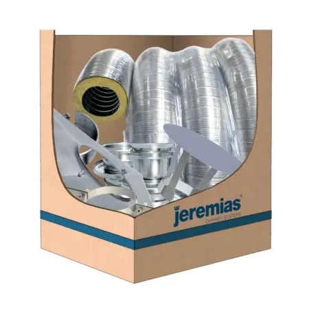 8 m isoliertes flexibles Schlauchset | Ø80-100-150 mm Edelstahl-Schornstein