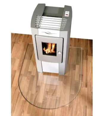 Glass floor plate | Different shapes for stoves and fireplaces