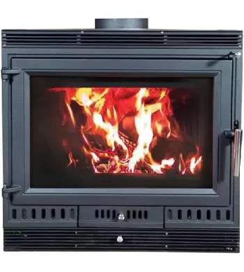 EIDER BIOMASA Aurora Eco Iron 70 – Houtkachel Inzethaard 13,43 kW met Ventilatie