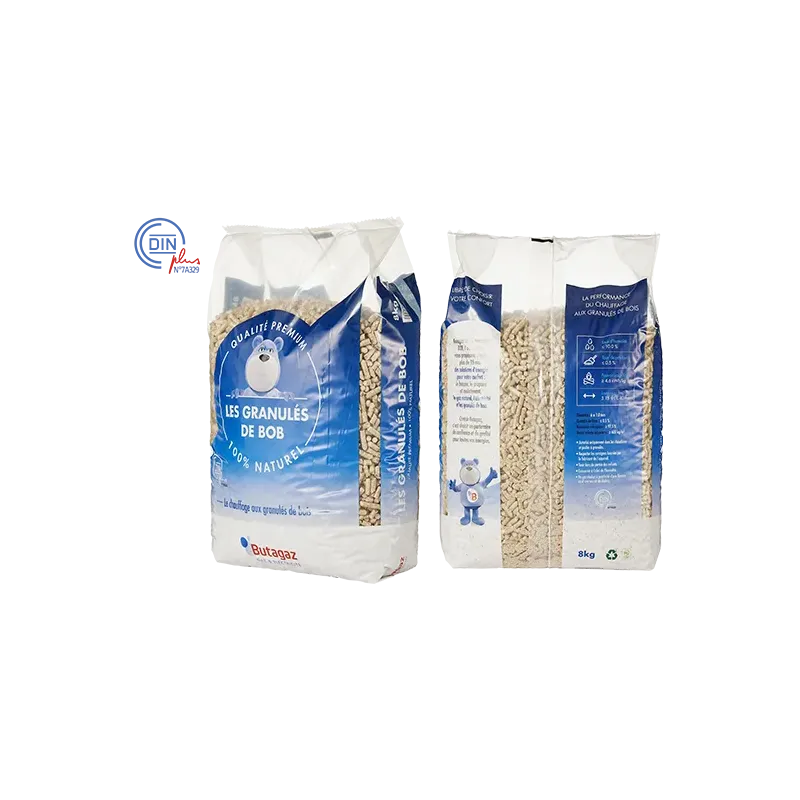 Pallet of BUTAGAZ wood pellets 126 bags of 8kg Pallet of BUTAGAZ wood pellets 126 bags of 8kg