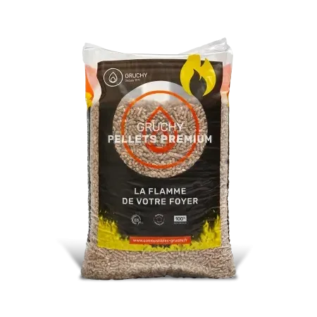 Premium-Holzpellets - Gruchy - 15-kg-Säcke