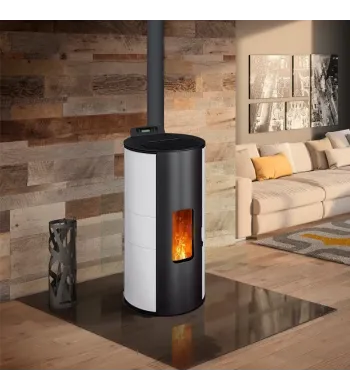 Lorena 9 kW waterdichte pelletkachel + zuignapkit