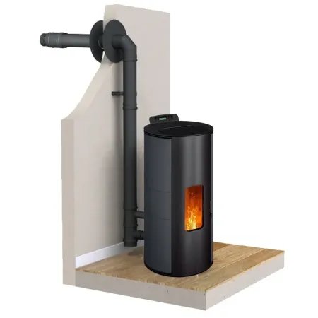Lorena 9 kW Sealed Pellet Stove + Vent Kit