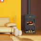 Prity Poêle à bois en fonte 10 kW K2CP Prity Poêle à bois en fonte 10 kW K2CP